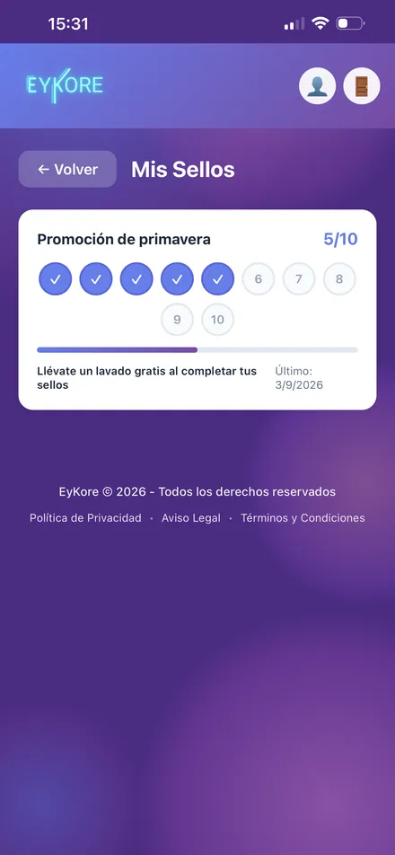 Sellos de fidelización